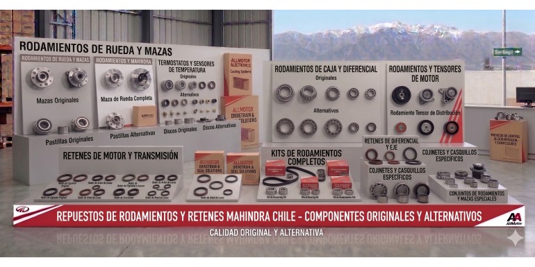 Rodamientos y Retenes Mahindra Chile - Originales y Alternativos