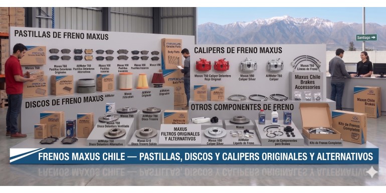 Frenos Maxus Chile - Pastillas, Discos y Calipers Originales y Alternativos